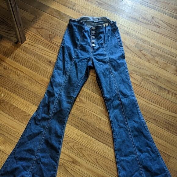 Black Label Cestto Flared Jeans Sz 3 - Picture 5 of 8